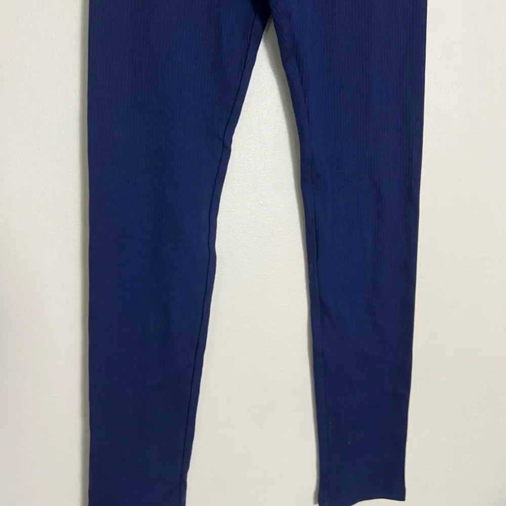 Old Navy Girls Blue Leggings Casual‎ Outdoor Full Length Ribbed Knit sz XL